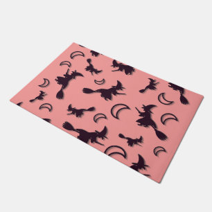 Paillasson Sorcière volante entre la moitié de la lune à Hall