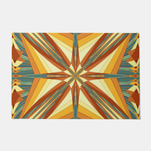 Paillasson Southwestern Golden Sun Rays Design indien