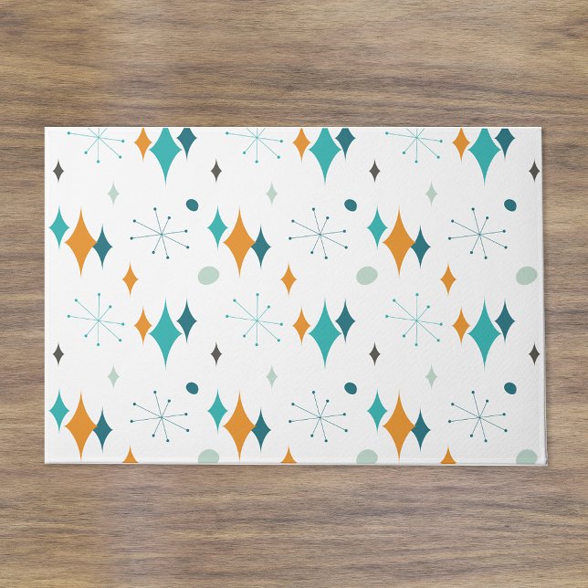 Paillasson Starburst Motif moderne du milieu du siècle (Créateur téléchargé)