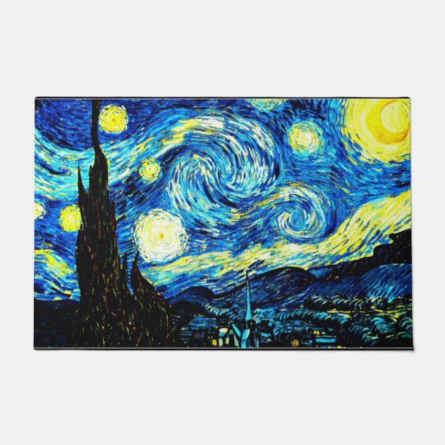 Paillasson Starry Night, tableau mondialement célèbre de Van  (Devant)