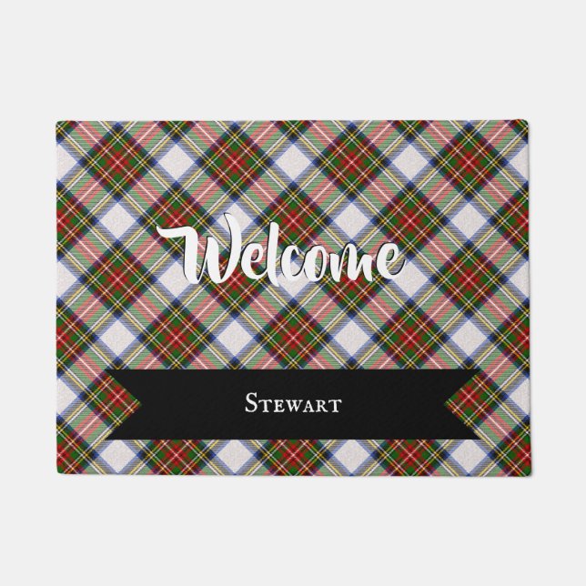 Paillasson Stewart Royal Robe Scottish Tartan Plaid Motif (Devant)