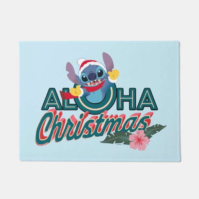 Paillasson Stitch| Noël d'Aloha (Devant)