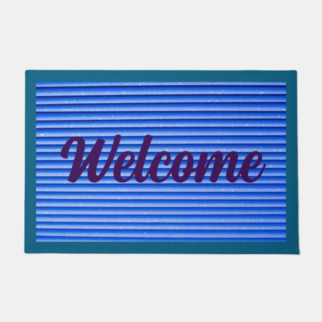 Paillasson Striped Welcome Doormat – Modern Outdoor (Devant)