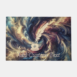 Paillasson Stylo Quill Art Abstrait moderne