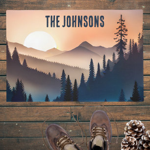 Paillasson Sunrise Over the Mountains Signature