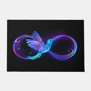 Paillasson Symbole de Neon Infinity par Glowing Hummingbird