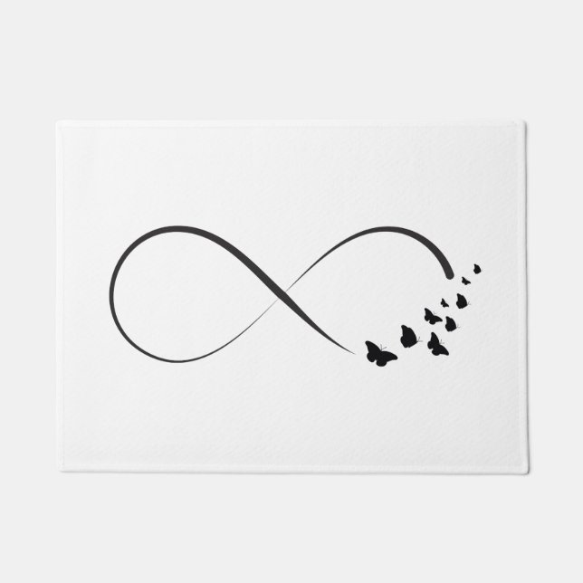 Paillasson Symbole de papillon d'infini (Devant)