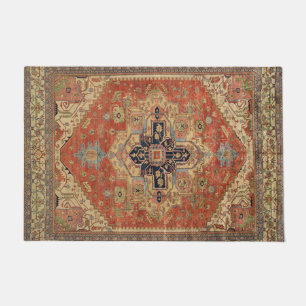 PAILLASSON SYMÉTRIQUE PERSIEN MOTIF VINTAGE
