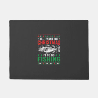 Paillasson T-shirt dégueu pêche Noël bass