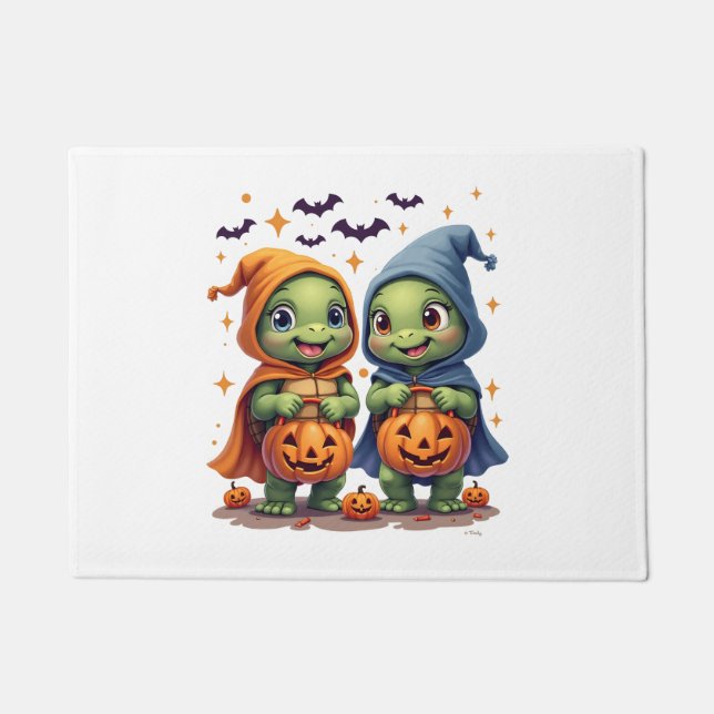 Paillasson T-shirt des tortues fantômes d'Halloween (Devant)
