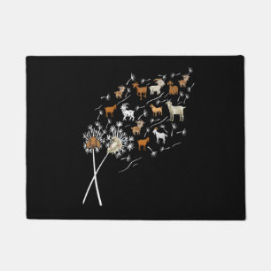 Paillasson T-shirt femmes chèvres drôle Pissenlit Fleur sauva