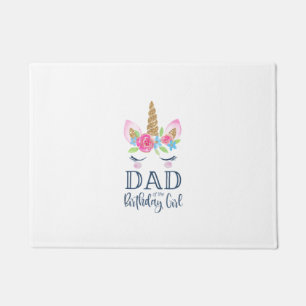 Paillasson T-shirt pour homme Licorne Papa de la fille d'anni