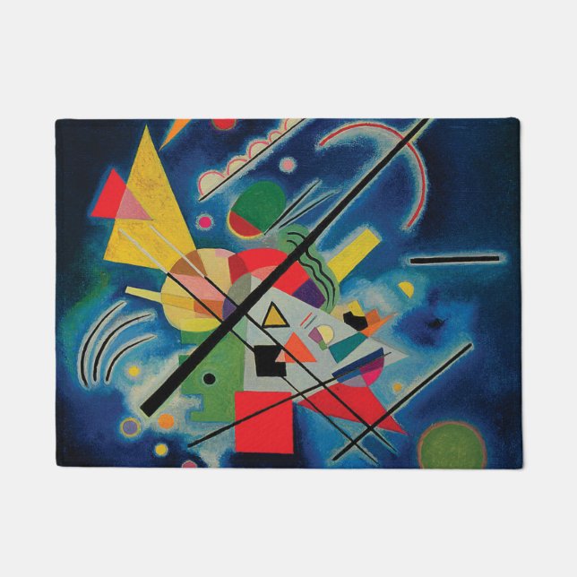 Paillasson Tableau bleu de Wassily Kandinsky (Devant)