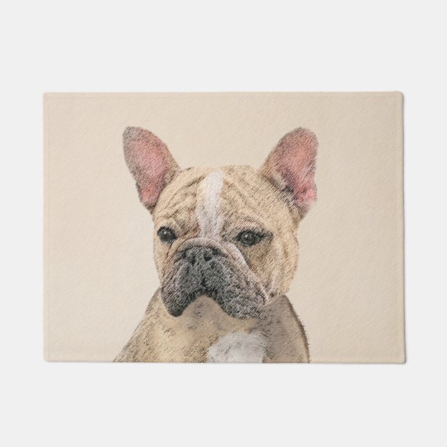 Paillasson Tableau Français Bulldog (Sable) - Joli Original D (Devant)
