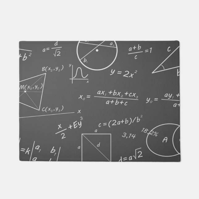 Paillasson Tableau noir mathématique (Devant)