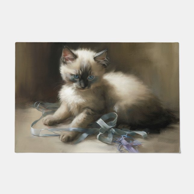 Paillasson Tangle de ruban Siamese Kitten (Devant)