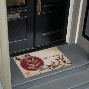 Paillasson Tapisserie décorative moderne burgundy zen de bien