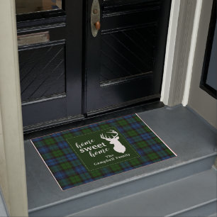 Paillasson Tartan-clan Campbell militaire personnalisé