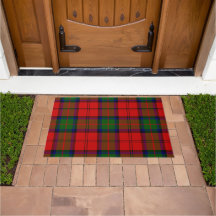 Tartan MacDuff Rouge Vert Carreaux 