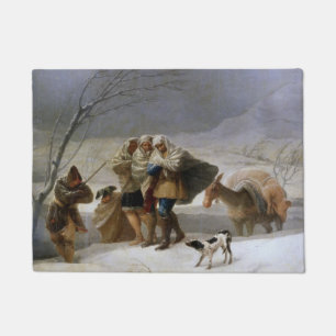 Paillasson Tempête de neige en hiver (par Francisco Goya)