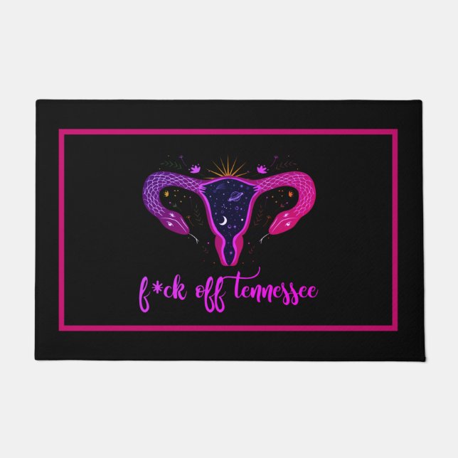 Paillasson Tennessee Abortion Ban Celestial Uterus protestati (Devant)
