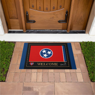 Paillasson Tennessee & Tennessee Drapeau mat / sports USA
