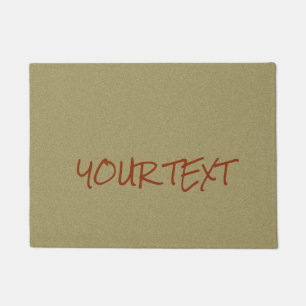 Paillasson Texte et couleur faits sur commande simples