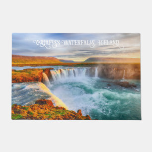 Paillasson Texte Personnalisé Cascades de Godafoss, Islande