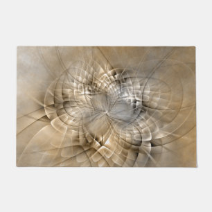 Paillasson Texture d'art fractal moderne abstrait Tons de Ter