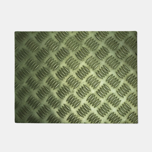 Paillasson Texture en acier de plancher en métal Checkered (Devant)