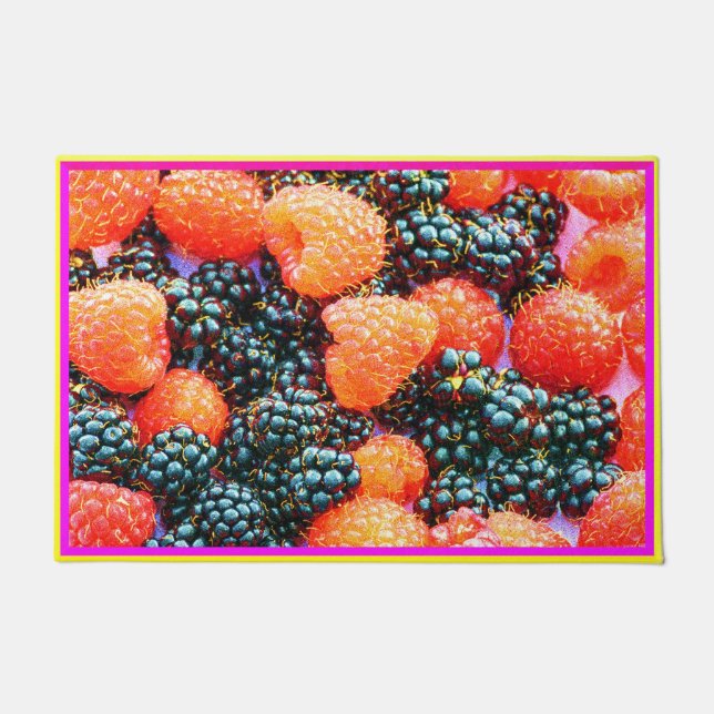 Paillasson "The Mix of Berries" jolie photo. Commandez dès ma (Devant)