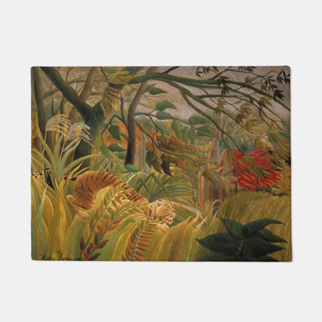 Paillasson Tigre dans une tempête tropicale par Henri Roussea (Devant)