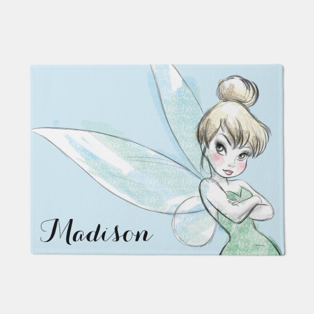 Paillasson Tinker Bell | Armoiries pastel croisées (Devant)