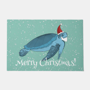 Paillasson Tortue de mer de Noël