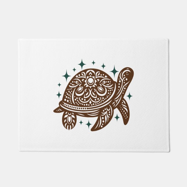 Paillasson Tortue de mer ornementale (Devant)