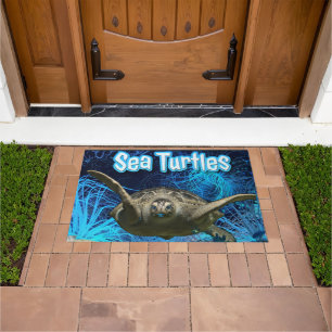 Paillasson Tortues de mer vintage d'été