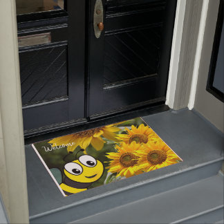 Paillasson Tournesol Bumblebee Porte Mat