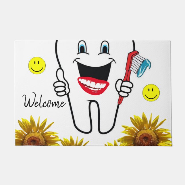 Paillasson Tournesol Dentist Porte Mat (Devant)