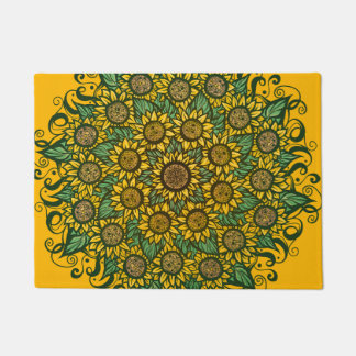 Paillasson Tournesol Mandala Nature Lover Tournesols Floral