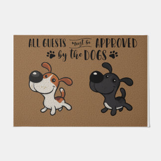 Paillasson Tous Les Clients Doivent Être Approuvés Par Chien,