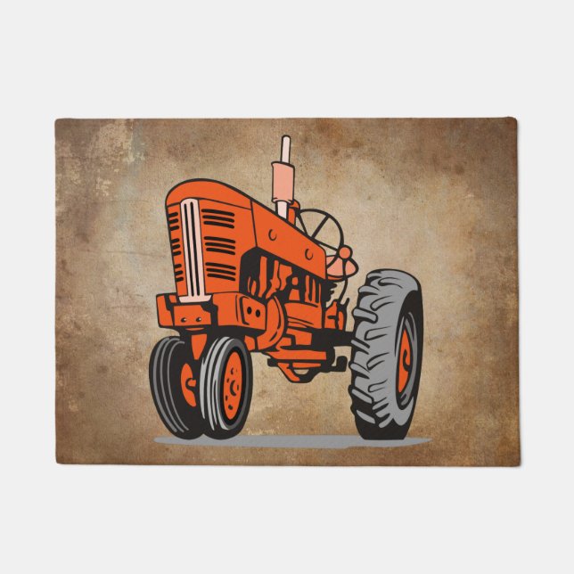 PAILLASSON TRACTEUR ROUGE (Devant)
