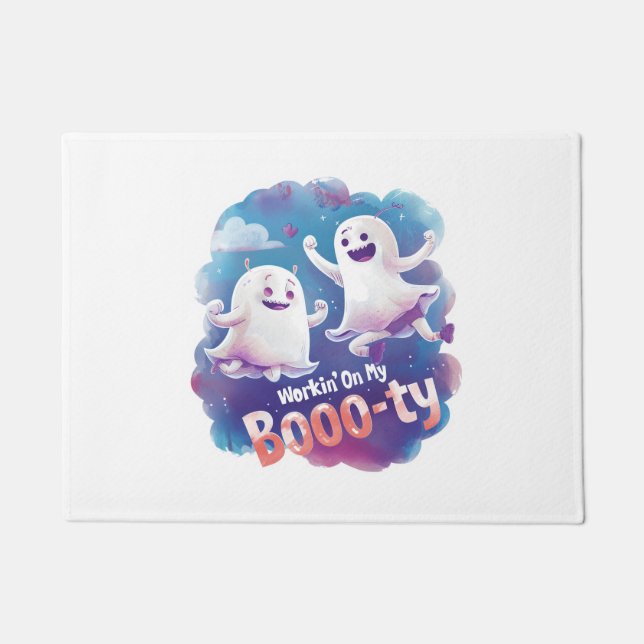 Paillasson Travailler sur mon booo-ty (Devant)