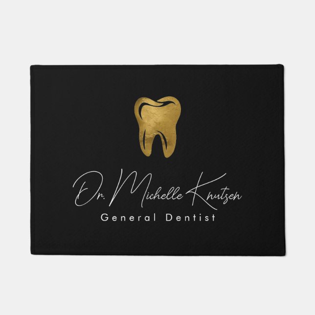 Paillasson Trendy Dentist Professional Dental Black Gold (Devant)