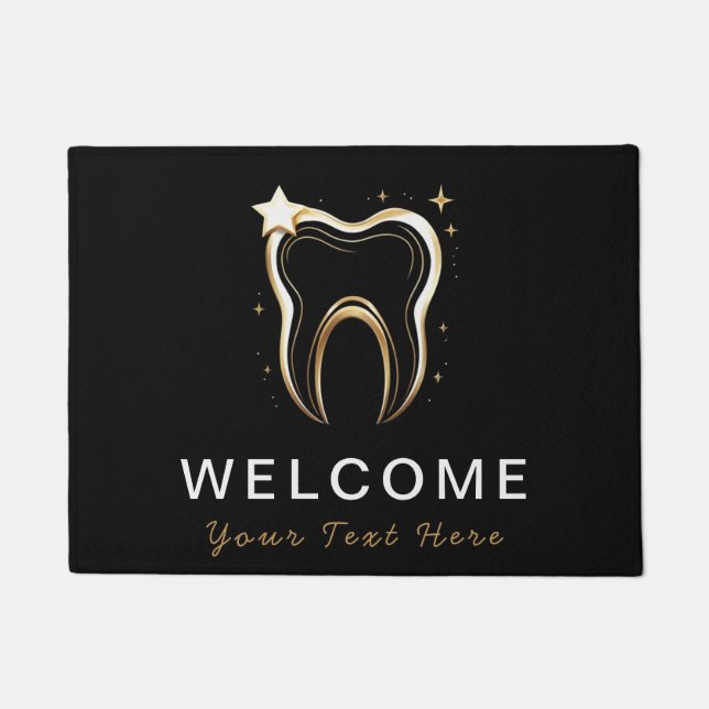 Paillasson Trendy Dentist Professional Dental Black Gold (Devant)