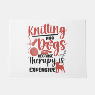 Paillasson Tricot Et  De Chien De Knitter tricot