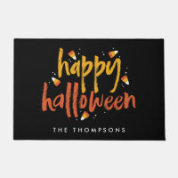 Tricoter ou traiter l'Halloween du maïs bonbon