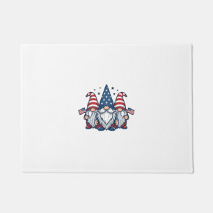 Paillasson Trio de gnomes patriotiques dessin vectoriel vinta