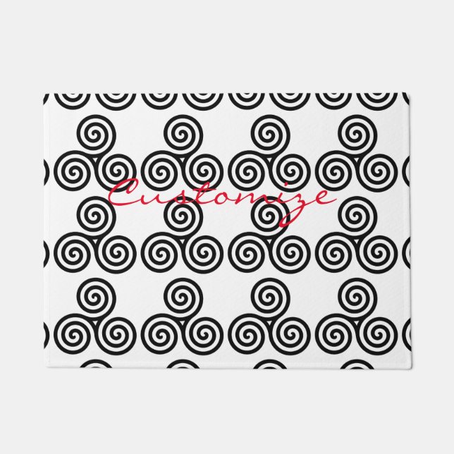 Paillasson Triple spirale noire Thunder_Cove (Devant)