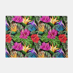 Paillasson Tropical Floral Motif d'humeur estivale