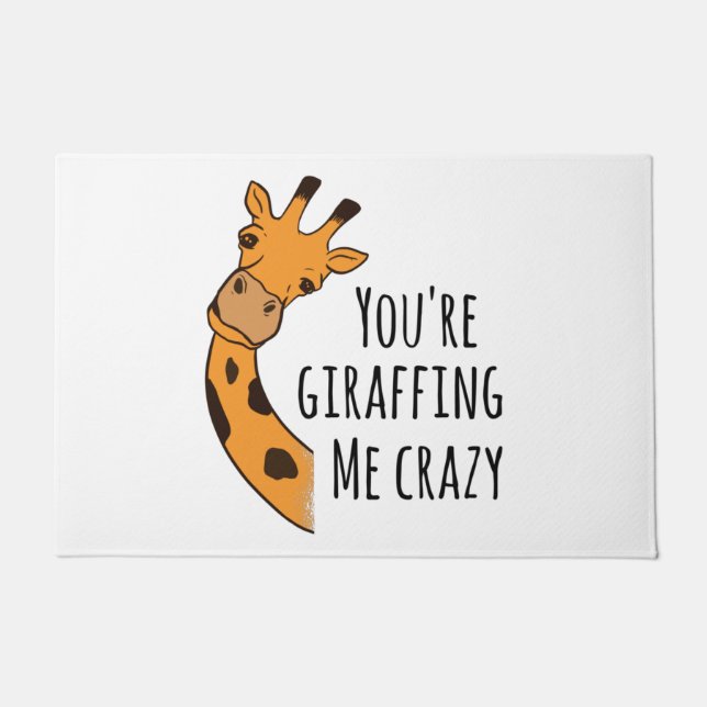 Paillasson Tu me girafes fou (Devant)